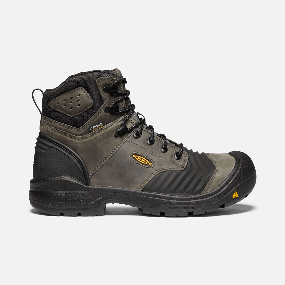 Botas de Trabajo Keen Mexico Negros - Hombre Portland 6" Waterproof (Carbon-Fiber Toe) - AM3456780